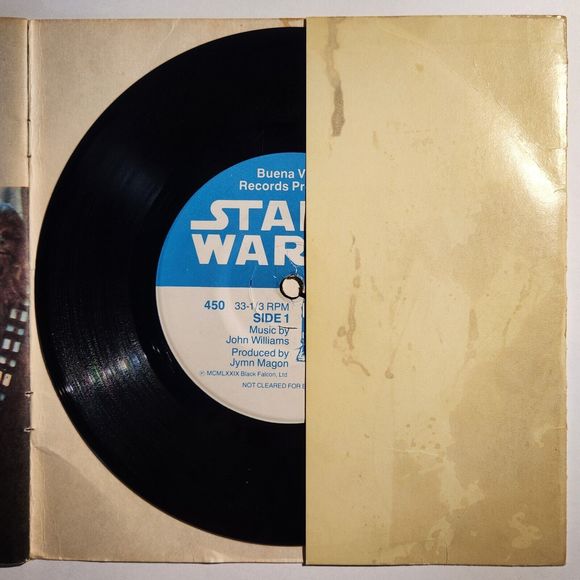 Star Wars 24 Page Read Along Book w/ Vinyl Record 33 1/3 RPM #450 1979 Episode 4 - Picture 4 of 7